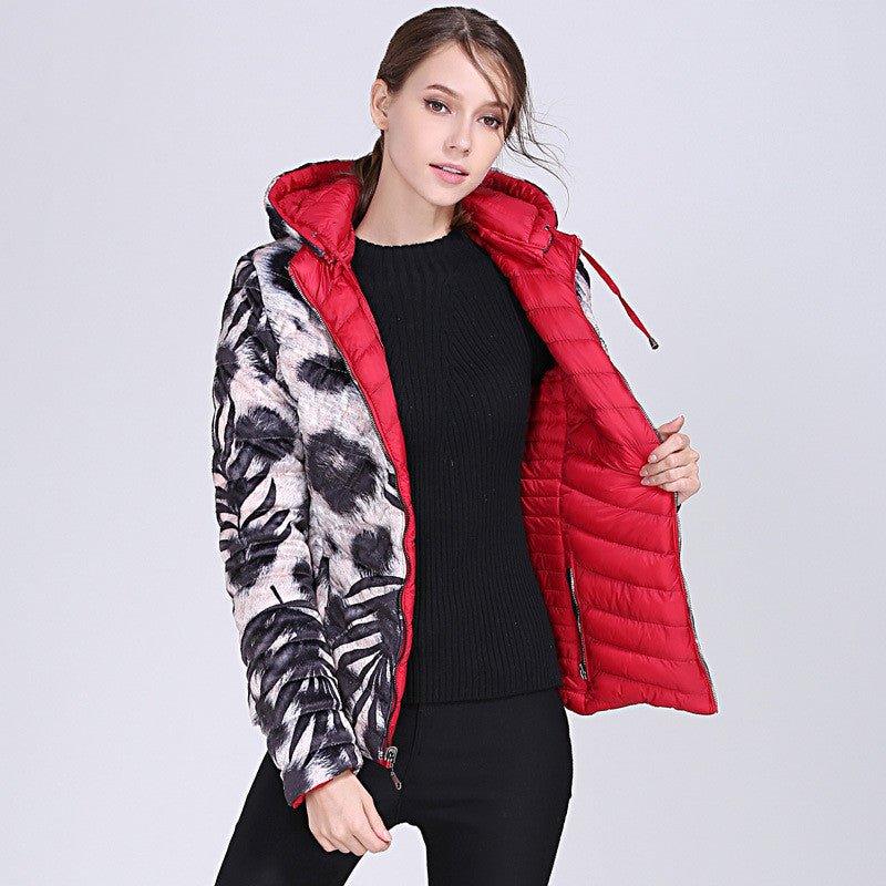 Camouflage Solid Color Double-Sided Cotton coat Women - MODE BY OH