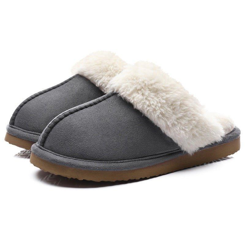 Warm Home Indoor Platform Non-slip Plush Slippers | MODE BY OH