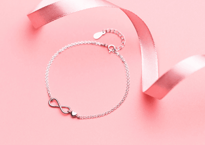 S925 Silver Bracelet Women Double Bracelet Sweet Hand Jewelry | MODE BY OH