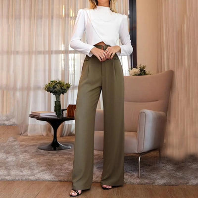 Top Straight Pants Two-piece Set | MODE BY OH