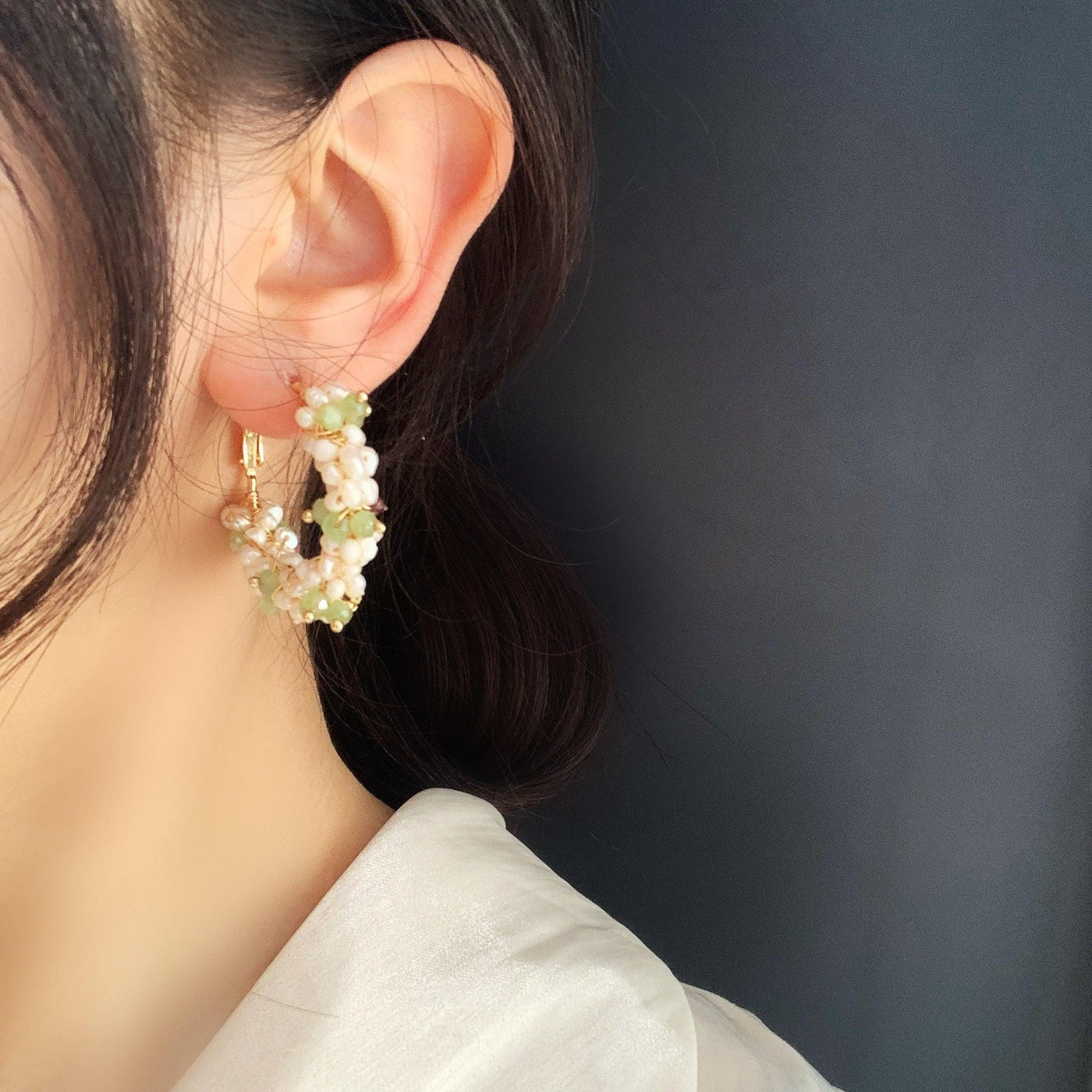 Water Pearl Temperament Girl Earrings | MODE BY OH