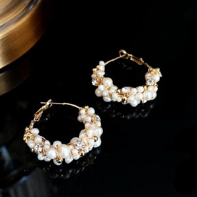 Water Pearl Temperament Girl Earrings | MODE BY OH