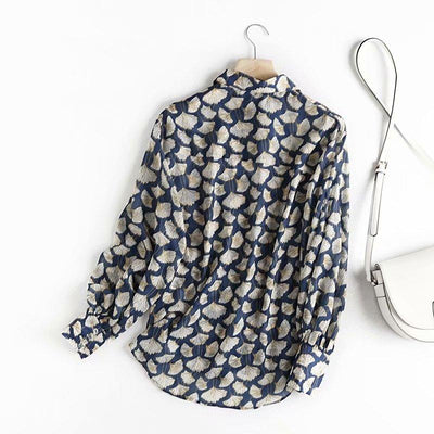 Wind early autumn long-sleeved blouse | MODE BY OH