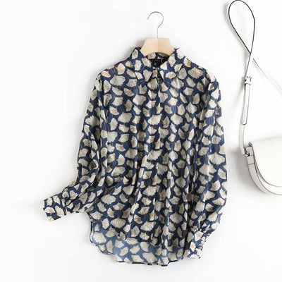 Wind early autumn long-sleeved blouse - MODE BY OH