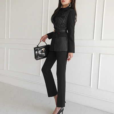 Women New Striped Suit | MODE BY OH