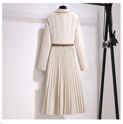 Autumn And Winter pleated Dress - MODE BY OH