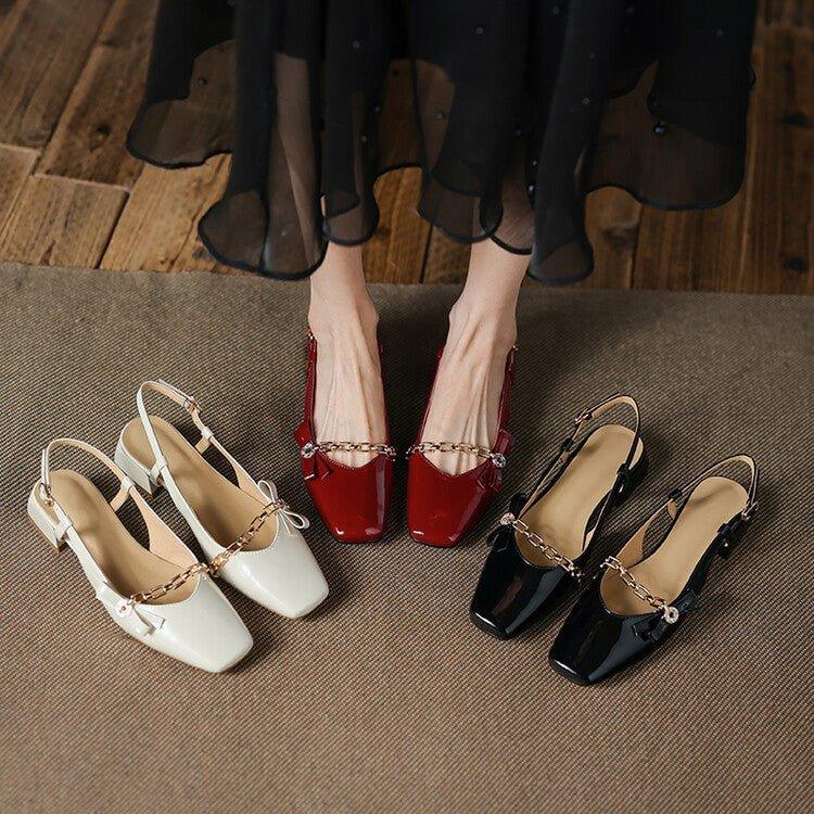 Bow Line With Cowhide Shoes - MODE BY OH