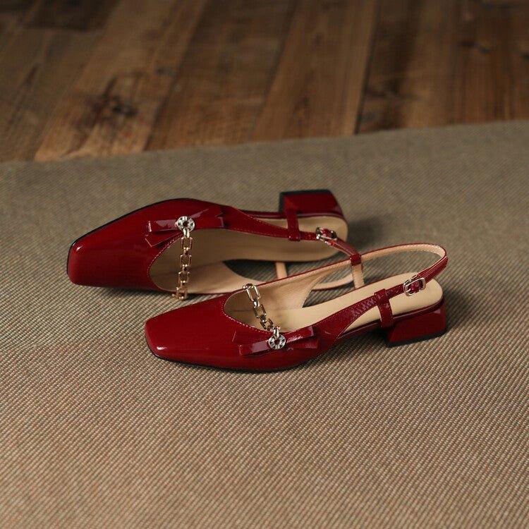 Bow Line With Cowhide Shoes - MODE BY OH