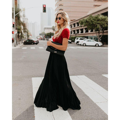 casual High Waist long skirts - MODE BY OH