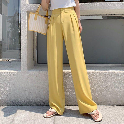 Casual high waist wide leg pants - MODE BY OH