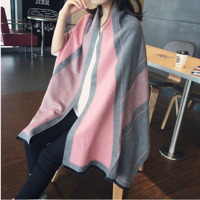 Double-sided  Increase Office Dual-use Long Scarf | MODE BY OH