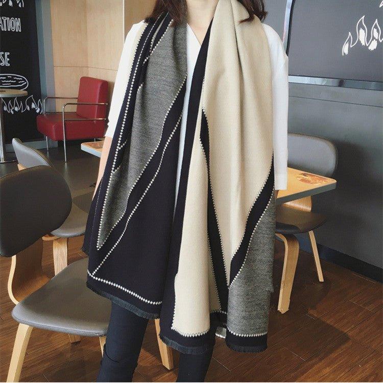 Double-sided  Increase Office Dual-use Long Scarf | MODE BY OH