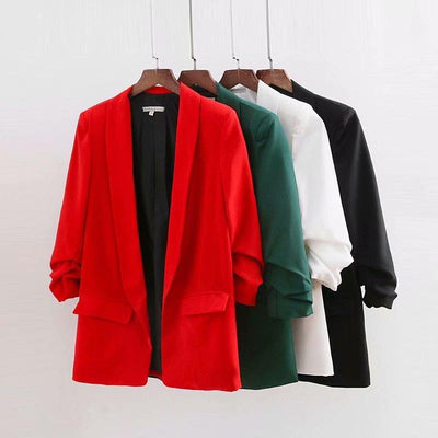 Fashion New Style Pleated Sleeve Casual Suit Jacket Women | MODE BY OH