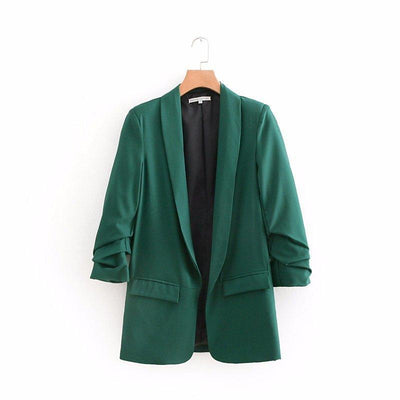 Fashion New Style Pleated Sleeve Casual Suit Jacket Women | MODE BY OH