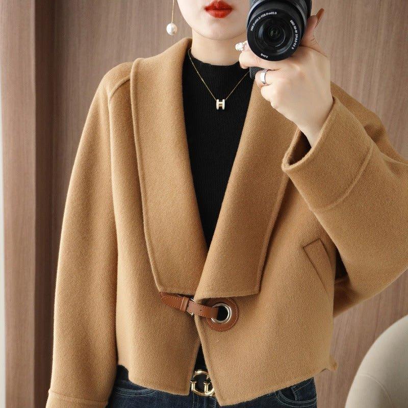 Hepburn Style Double-sided Wool Overcoat | MODE BY OH