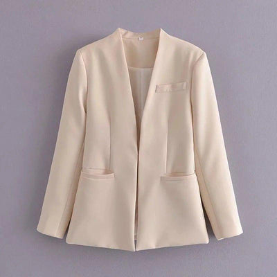 Ladies New Solid Color Suit Jacket Women | MODE BY OH