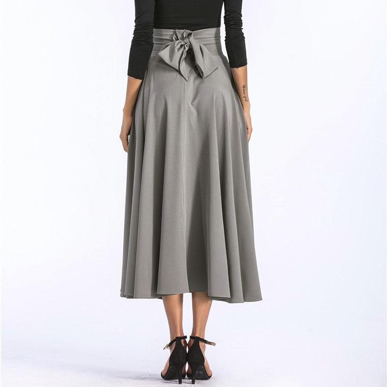 Long skirt A-line skirt - MODE BY OH
