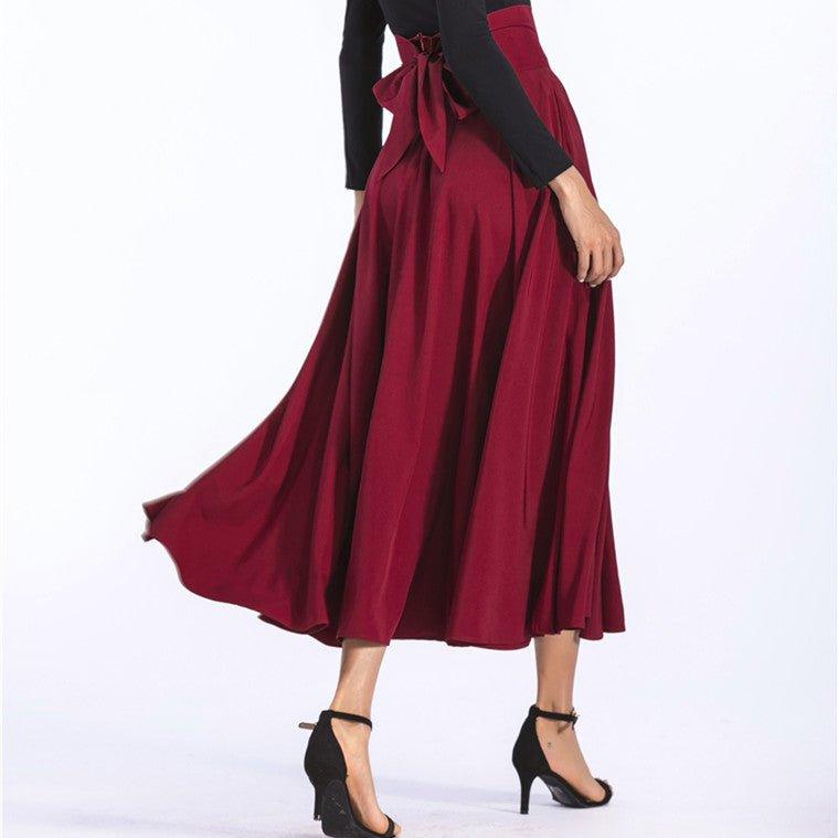 Long skirt A-line skirt | MODE BY OH