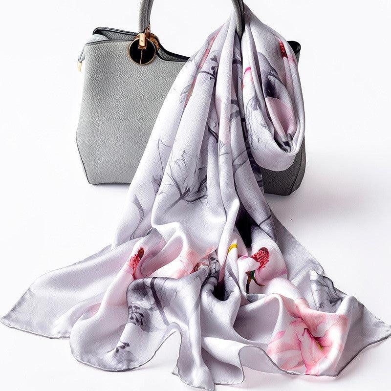 Silk Scarves Silk Printed Long Scarf Women | MODE BY OH