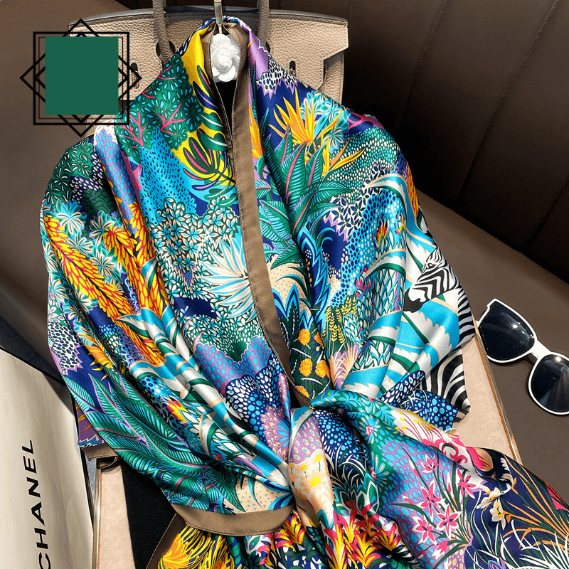 Summer Silk Women's Thin Section Fashion Lengthened Scarf Shawl - MODE BY OH