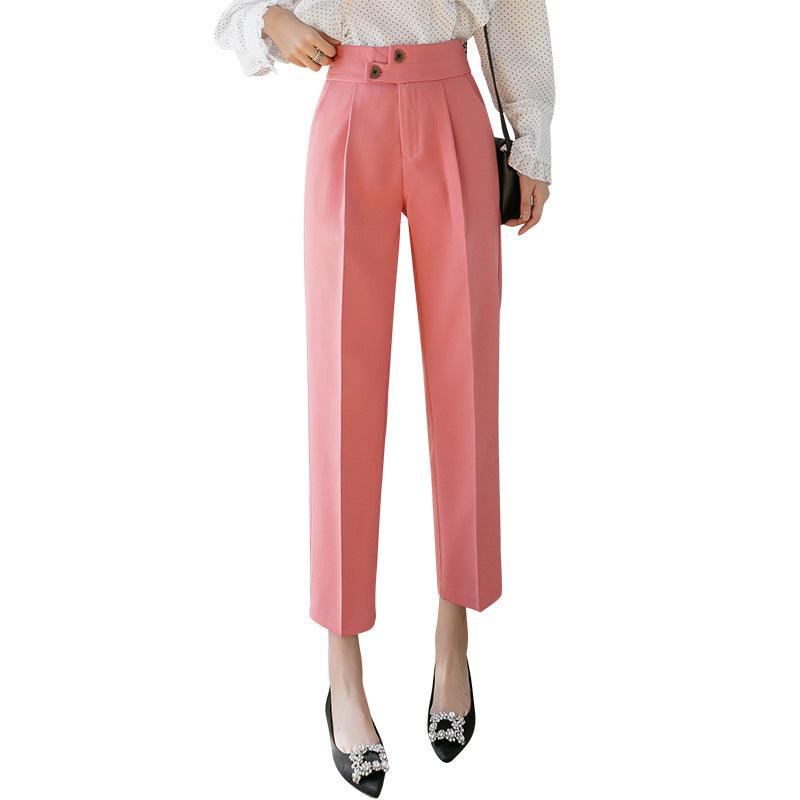 Tapered Trousers Women's Slim Harem Suit Trousers | MODE BY OH
