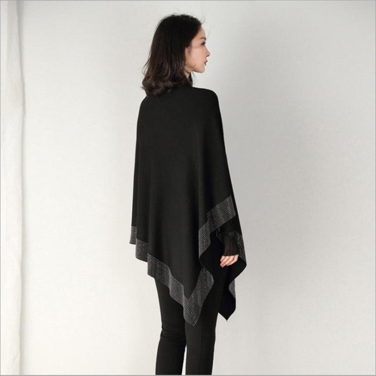 Temperament Knitted Shawl Retro Cloak - MODE BY OH