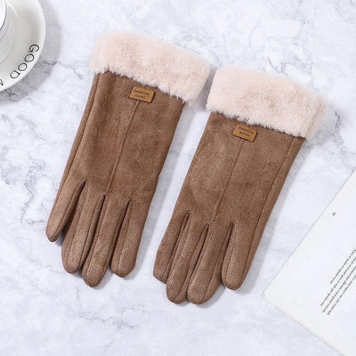 Winter Gloves Women Suede Classic Plus Velvet | MODE BY OH